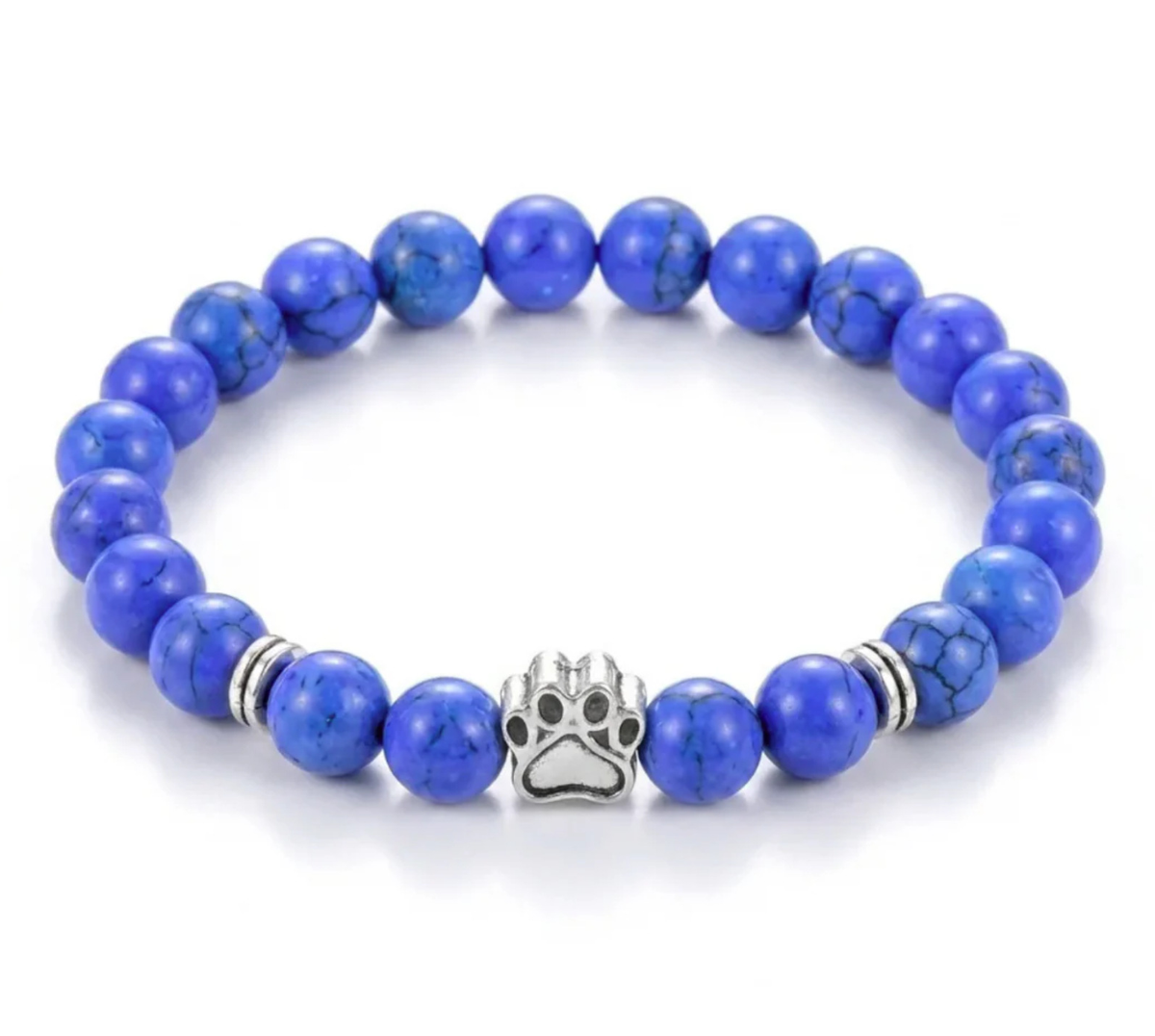 Dog Paw Bead Bracelet