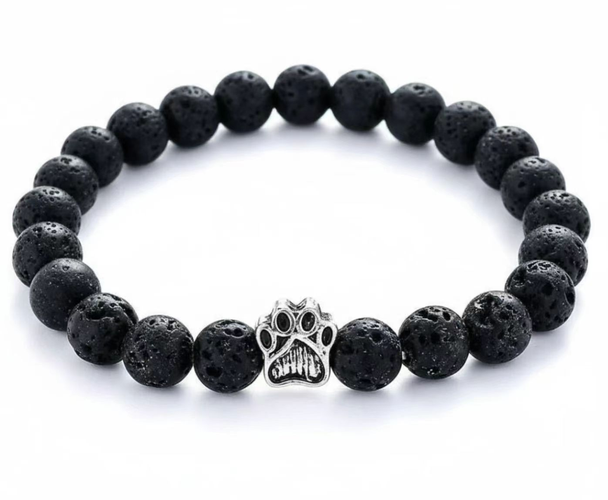 Dog Paw Bead Bracelet