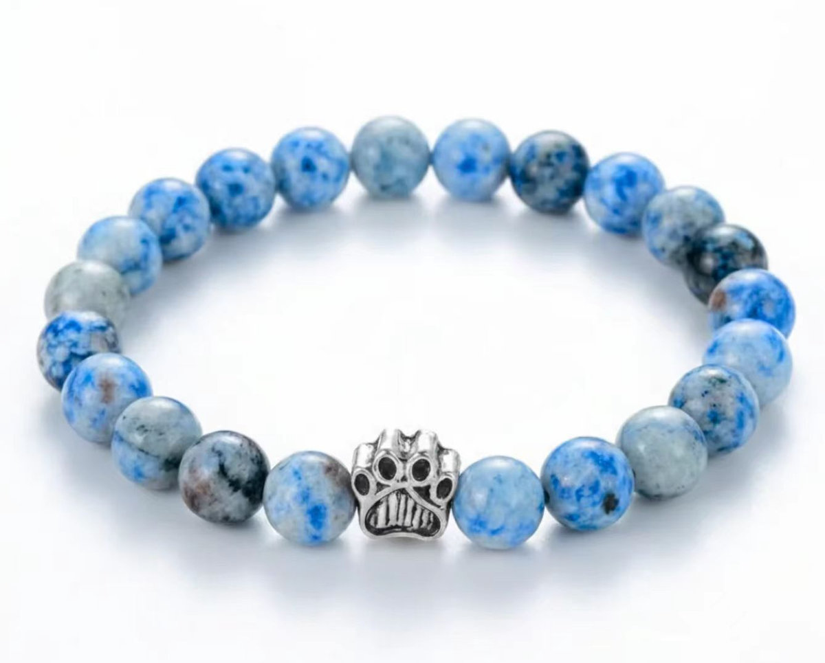 Dog Paw Bead Bracelet