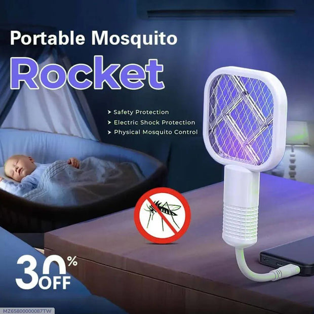 Portable Electric Mosquito Swatter – 1 Pc Effective Bug Zapper for Everyday Home Use