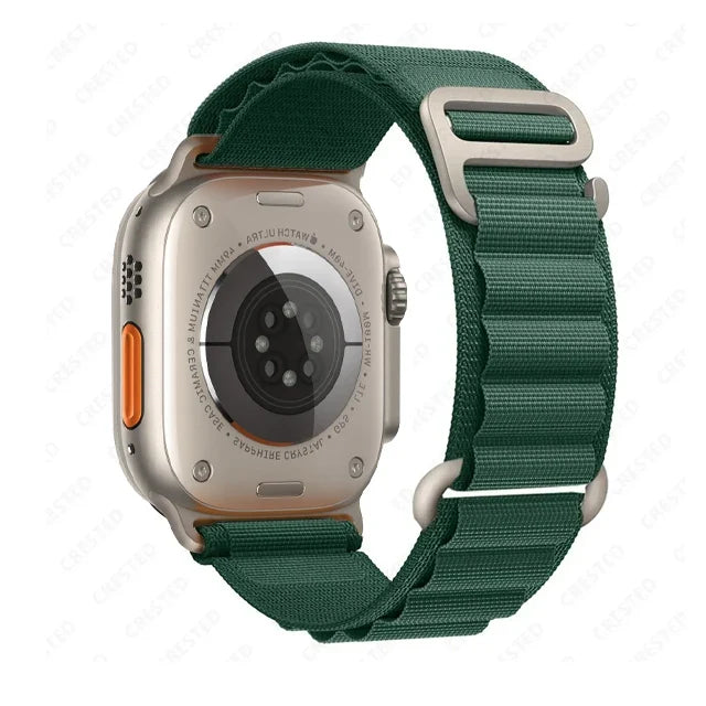 Alpine Style Nylon Apple Watch Loop with Metal Hook