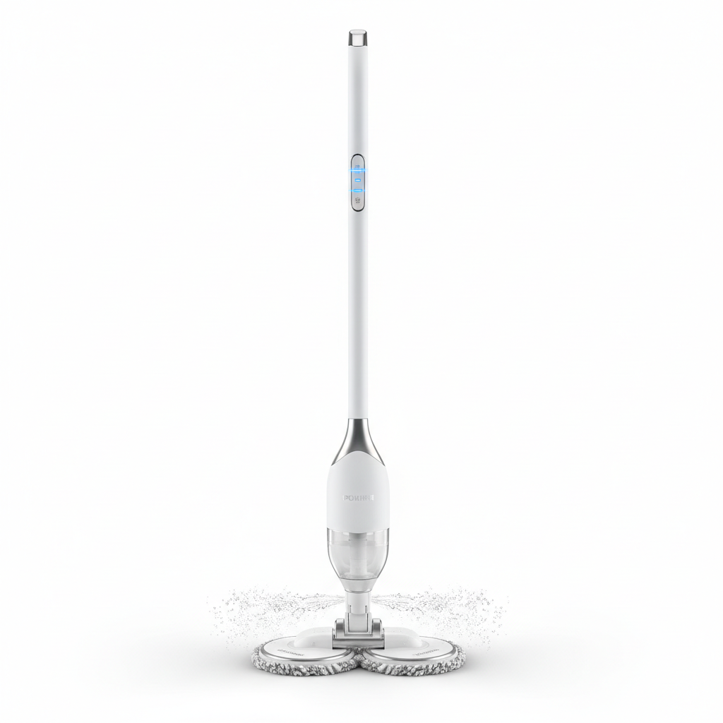 Cordless Electric Spin Mop – Self-Wringing with Spray Function