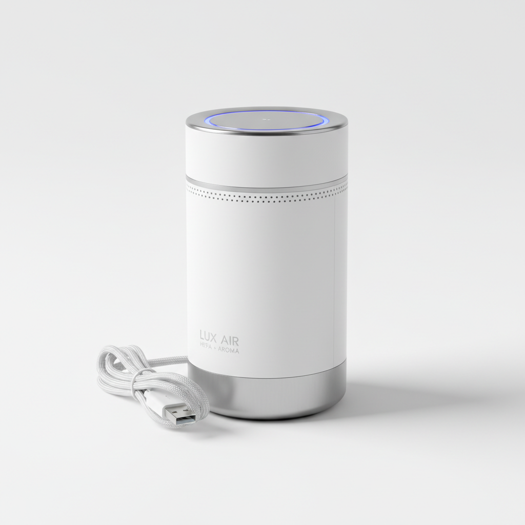 Car Air Purifier & Freshener – HEPA Filter & Aromatherapy
