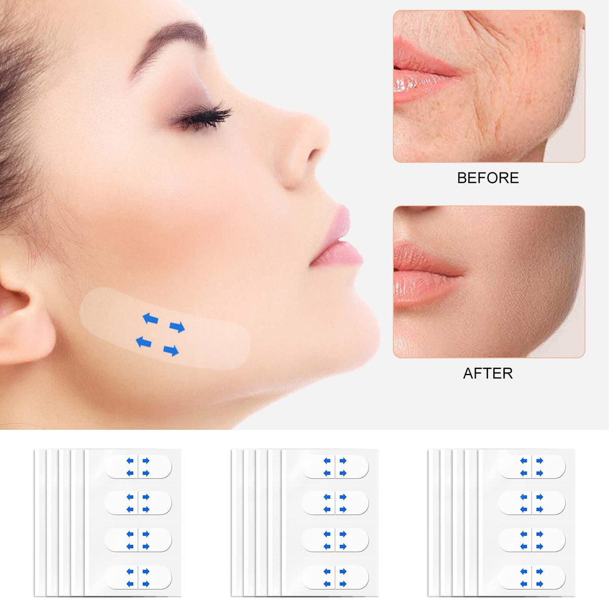 Invisible Face Lift Stickers