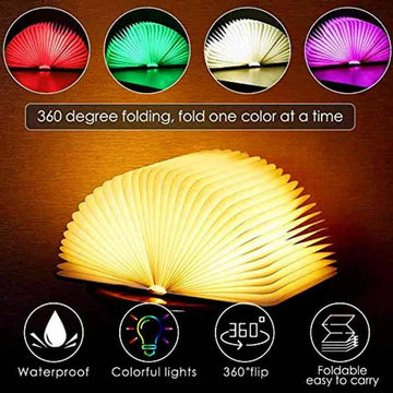 Wooden Book Light